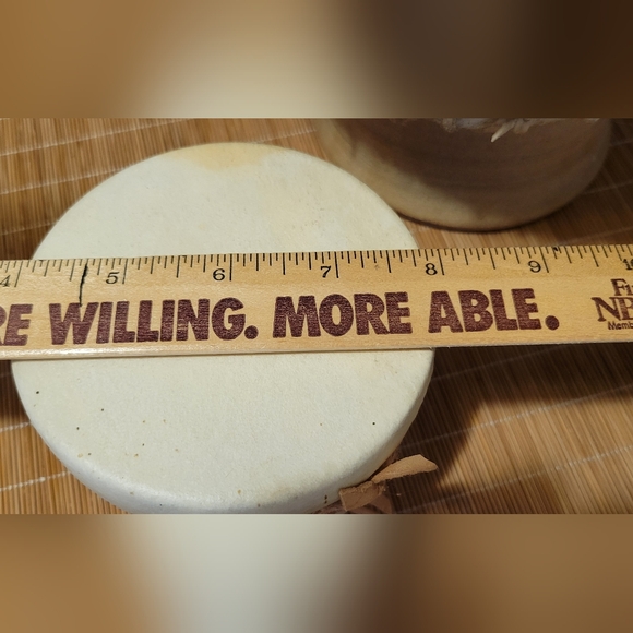 Handmade pottery Rattle Skin Drum Artist Made PNW 🎶 Vintage unique - Picture 7 of 12